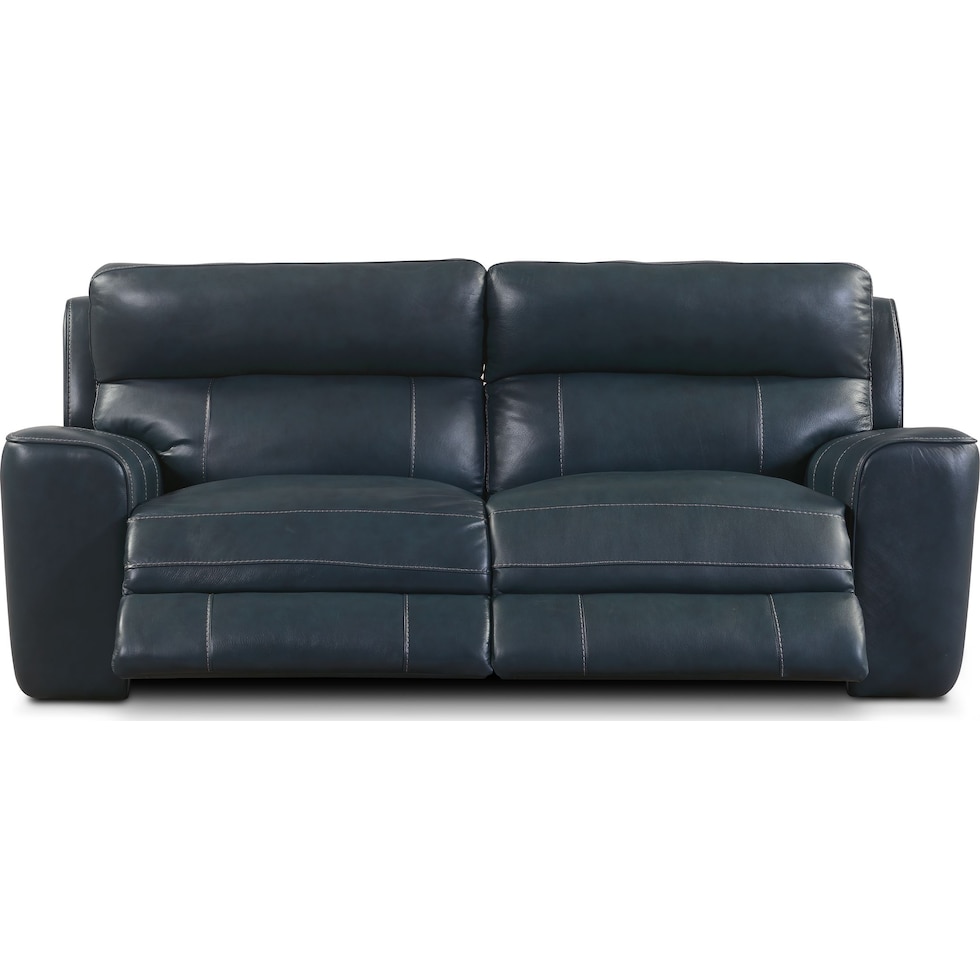 newport blue sofa   