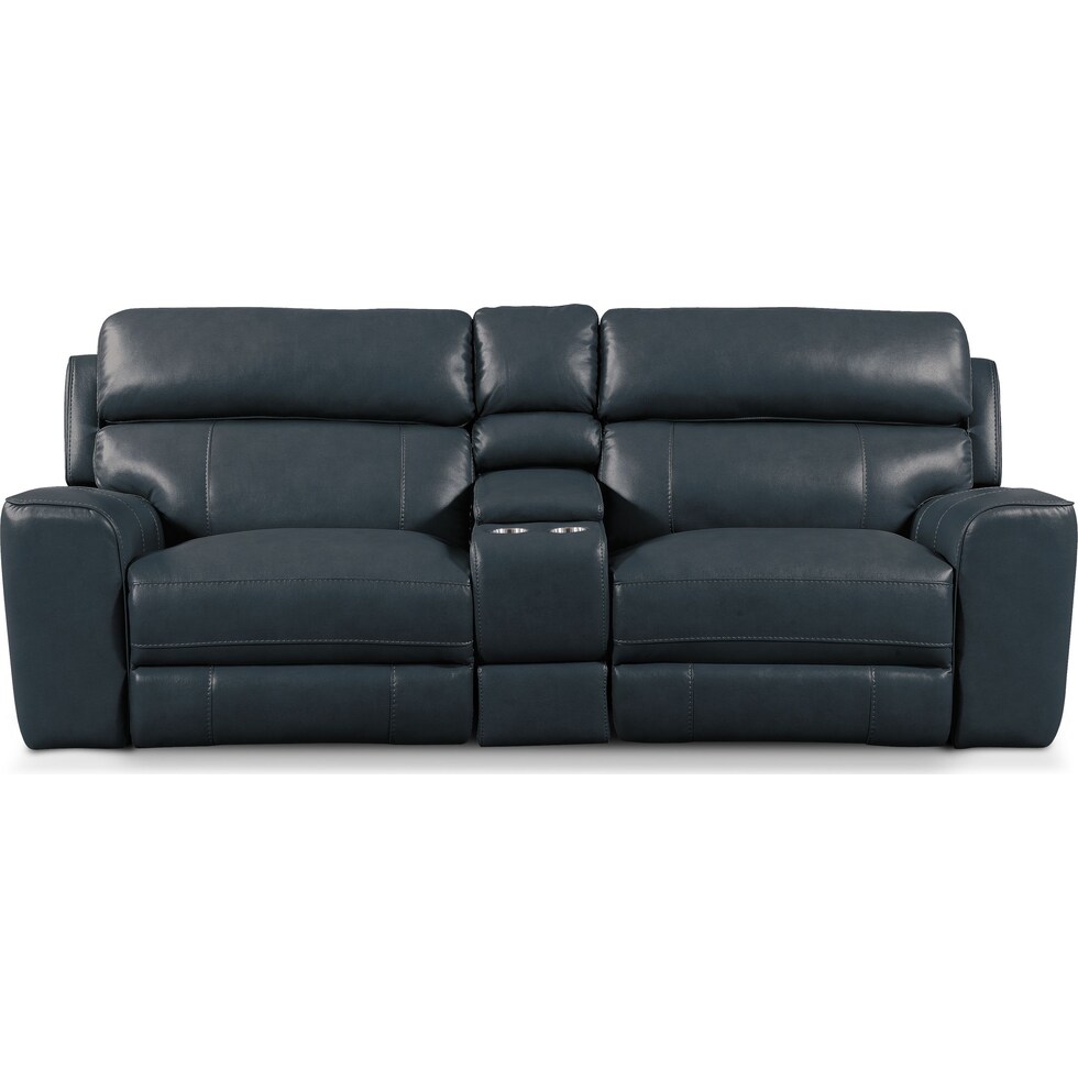 newport blue sofa   