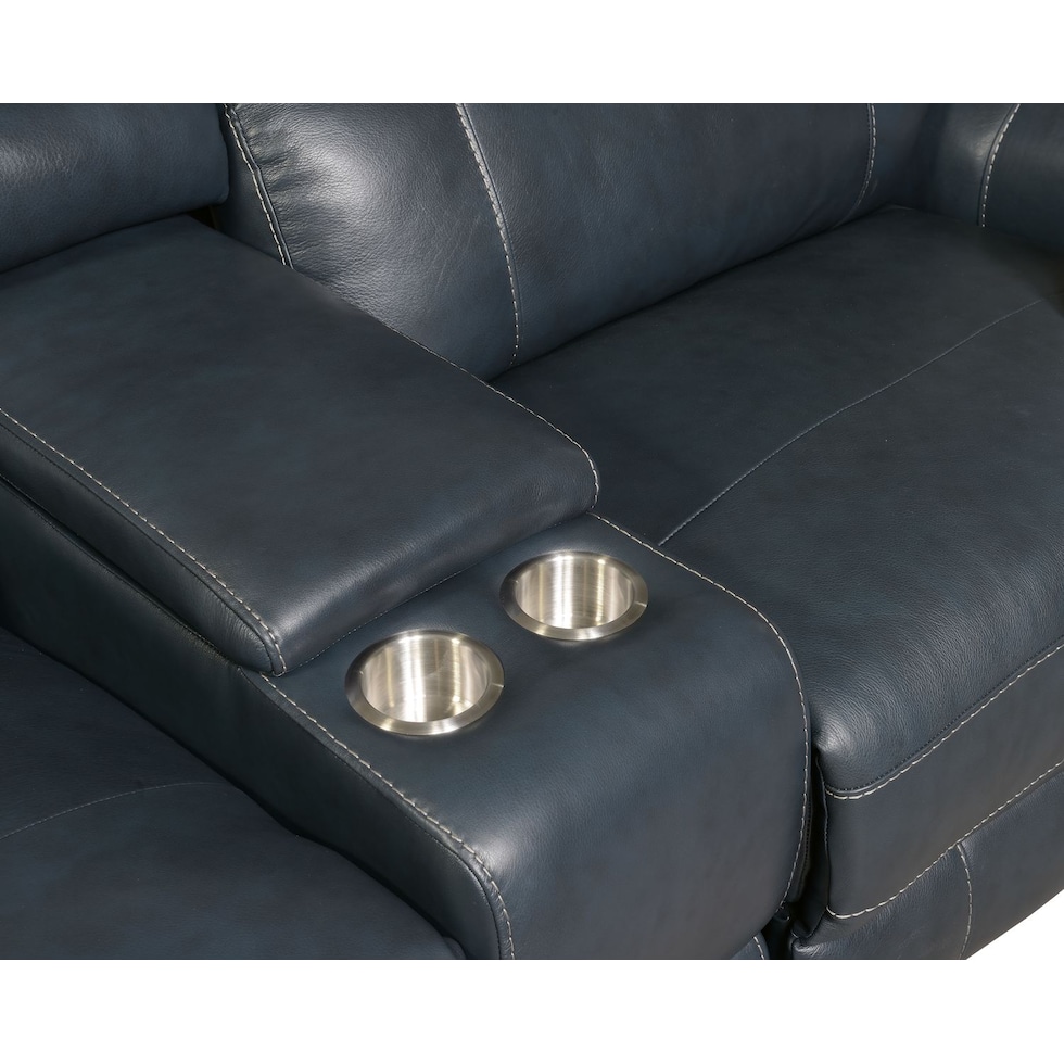 newport blue sofa   