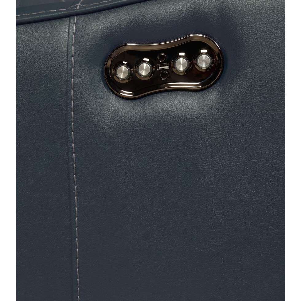 newport blue sofa   