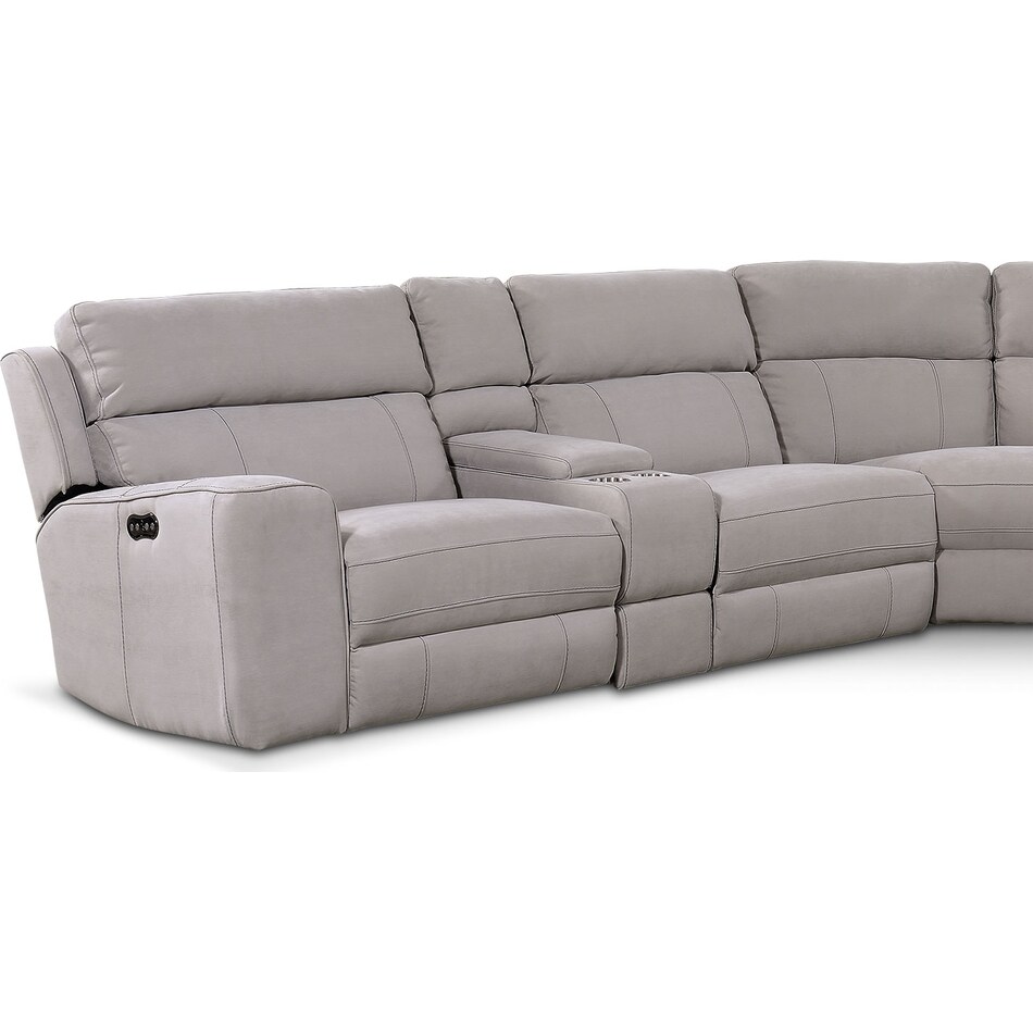 Newport DualPower Reclining Sectional Value City Furniture