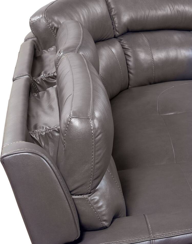 Newport 5Piece DualPower Reclining Sectional with 3 Reclining Seats