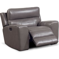 newport gray recliner   