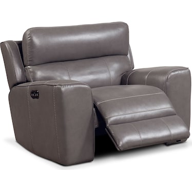 Newport Dual-Power Recliner - Gray