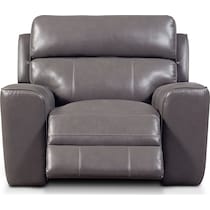 newport gray recliner   