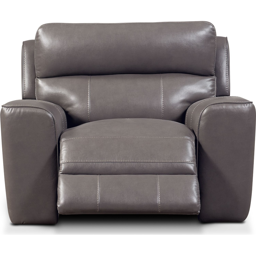 newport gray recliner   