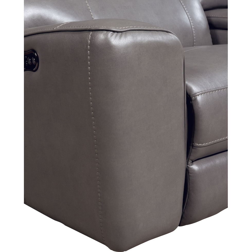 newport gray recliner   