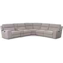 newport gray sectional   