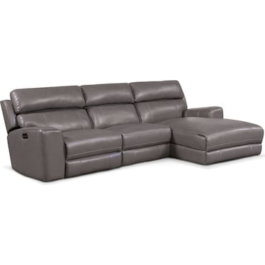 Newport 3-Piece Dual-Power Reclining Sectional with Chaise