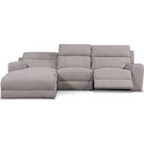 newport gray sectional   