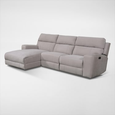 Newport 3-Piece Dual-Power Reclining Sectional with Chaise