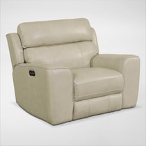 newport white recliner   