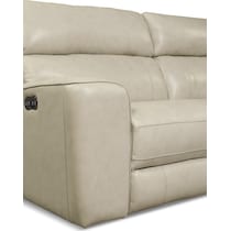 newport white sectional   