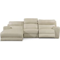 newport white sectional   