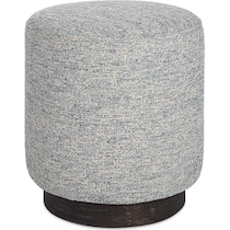 newsie blue accent ottoman   