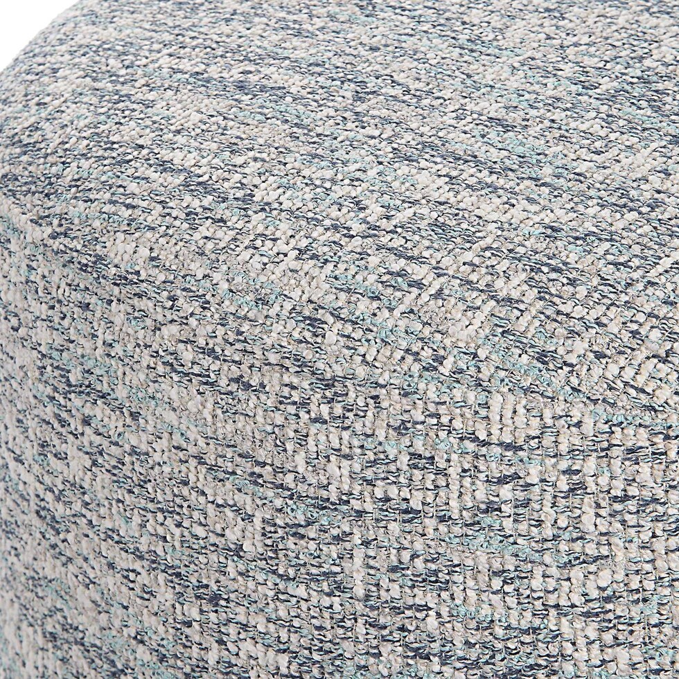 newsie blue accent ottoman   