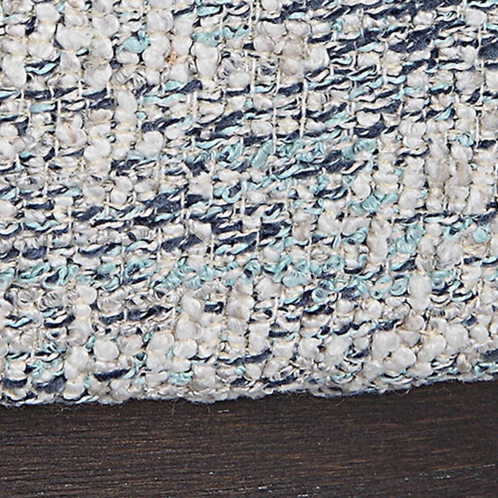 newsie blue accent ottoman   