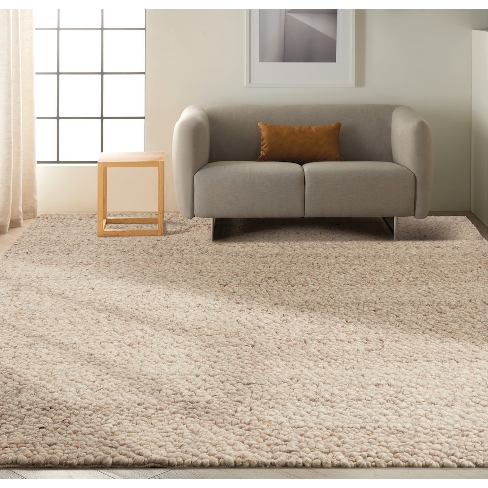 nice light brown area rug  x    