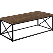 nicholas brown black coffee table   