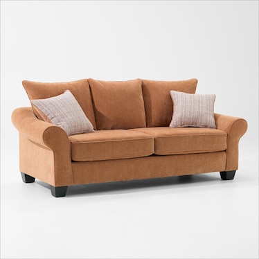 Nicki Sofa and Chair - Brick