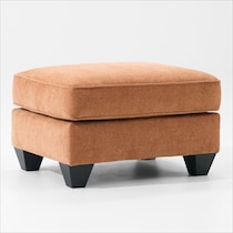 nicki red ottoman   