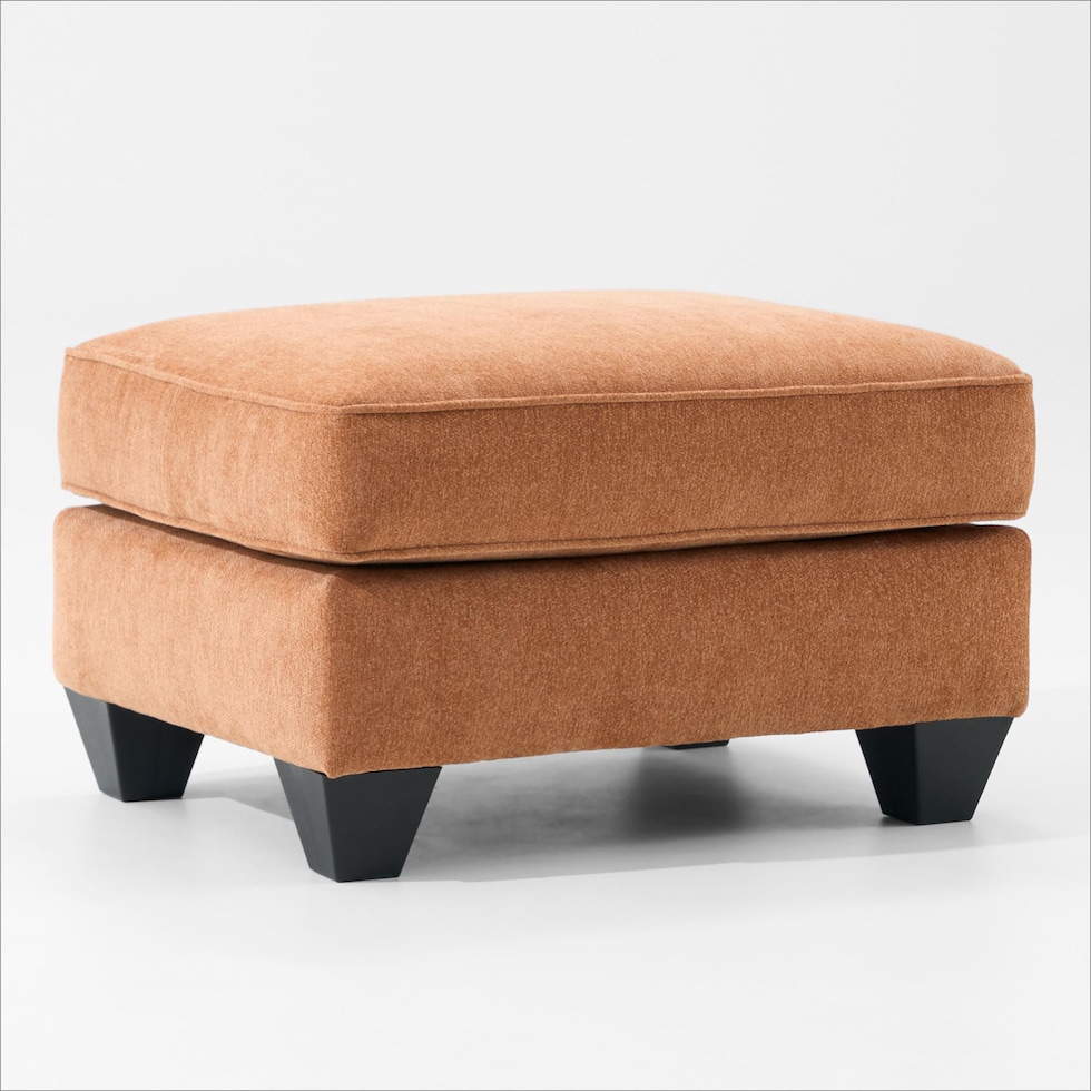 nicki red ottoman   