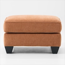 nicki red ottoman   