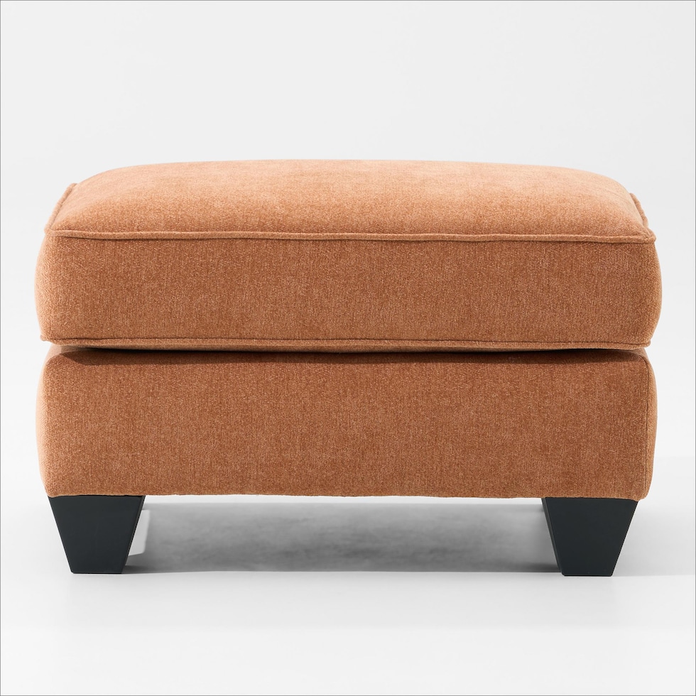 nicki red ottoman   