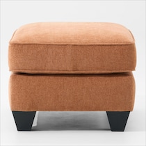 nicki red ottoman   