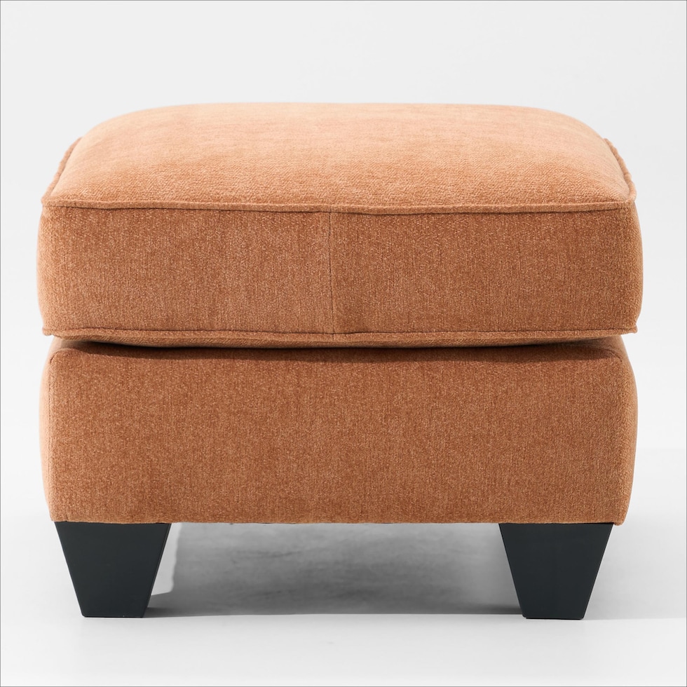 nicki red ottoman   