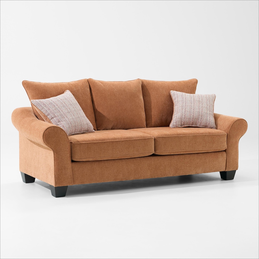 nicki red sofa   