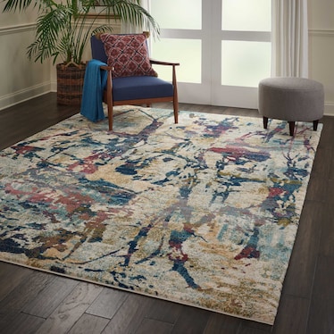 Nicola Area Rug - Cream Multi