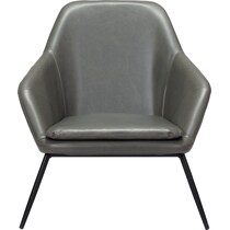 nicole gray accent chair   