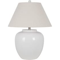 nicolo white table lamp   