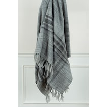 nikau gray blanket   
