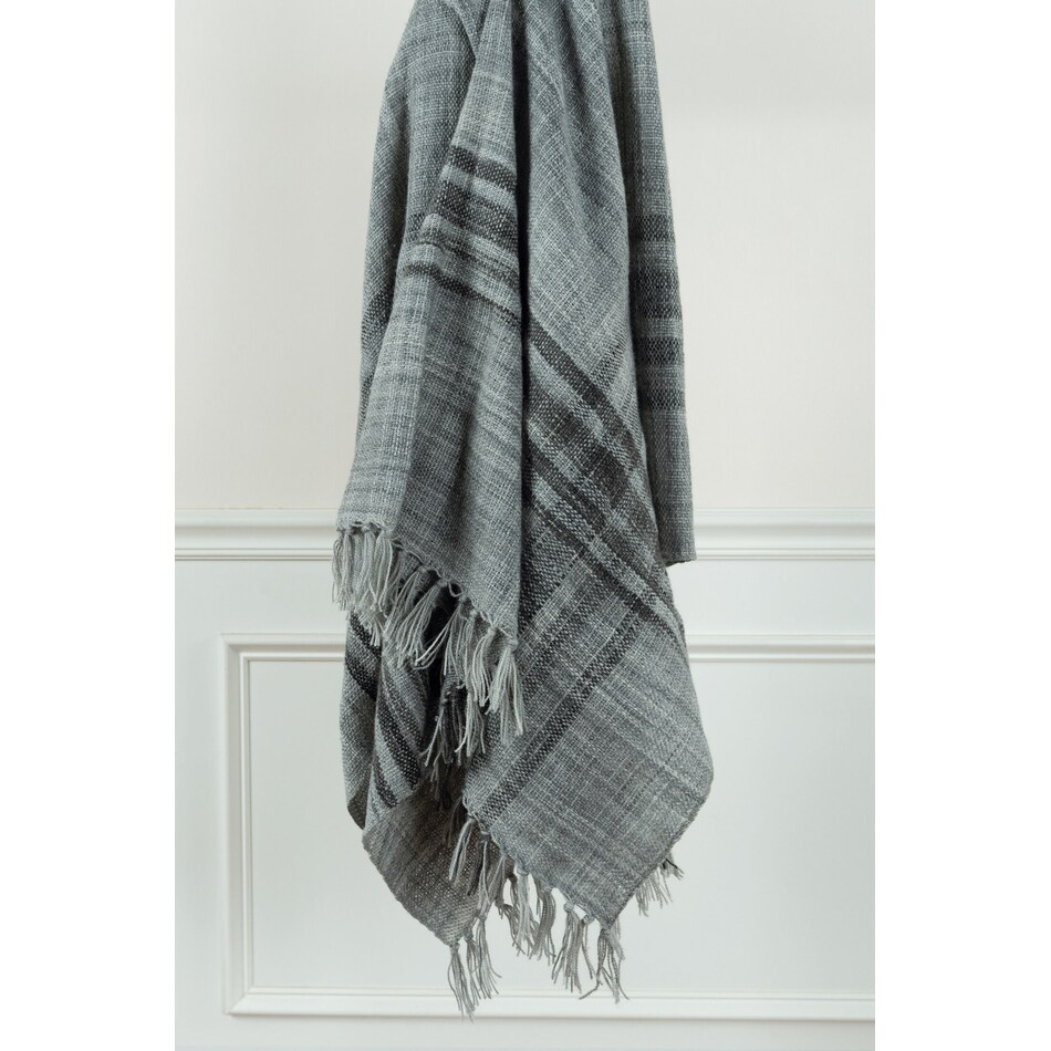 nikau gray blanket   