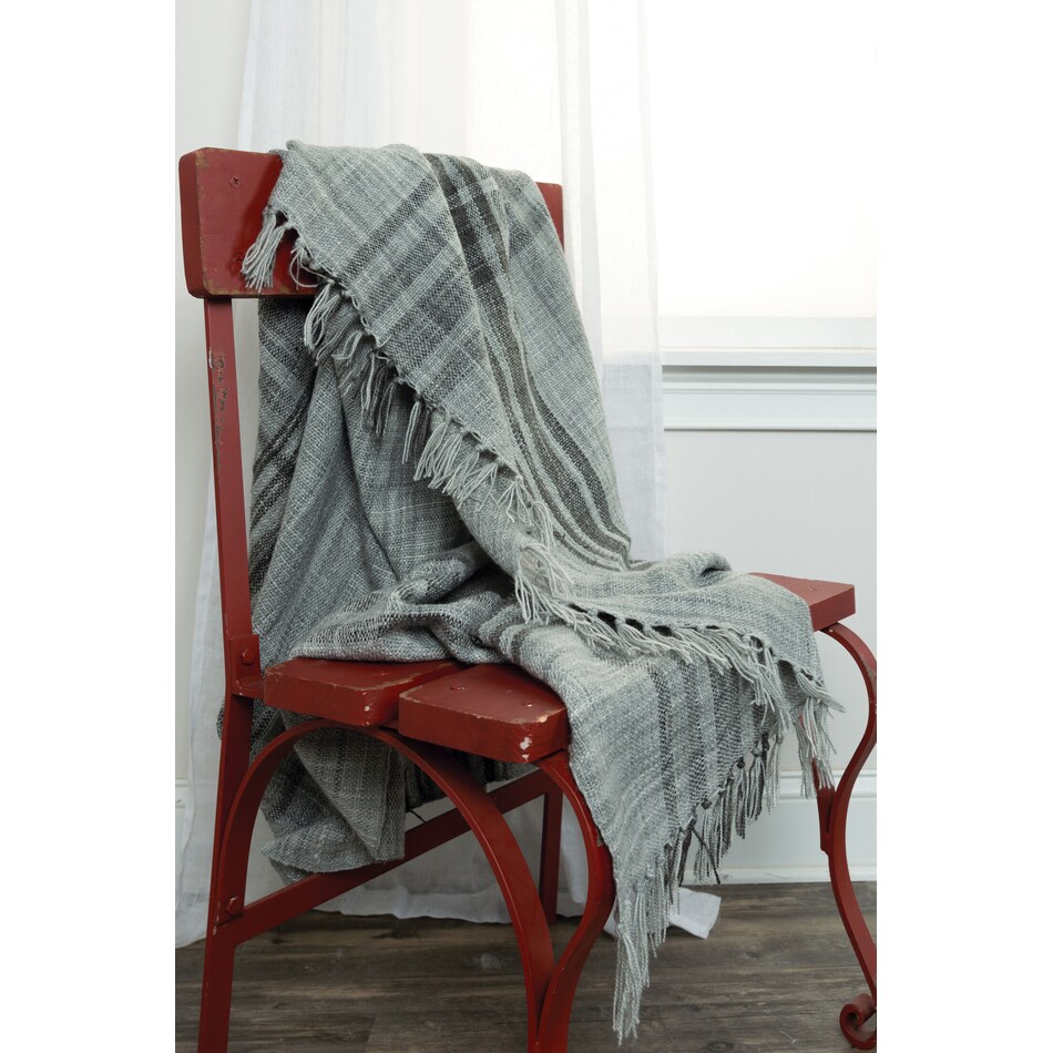 nikau gray blanket   