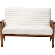 nikolai white loveseat   