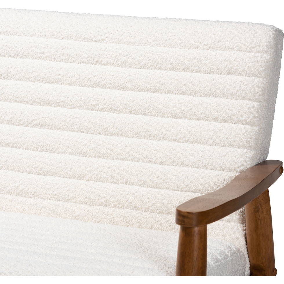 nikolai white loveseat   