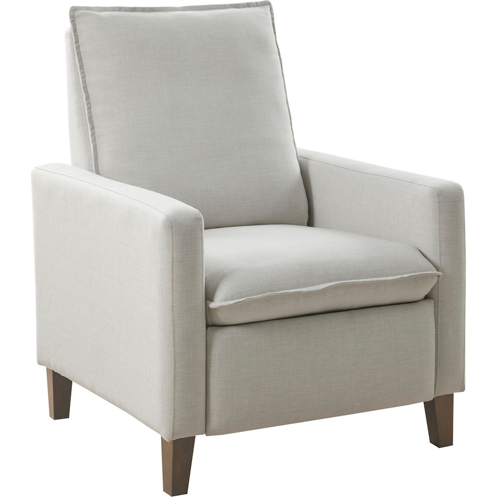 nilana white recliner   