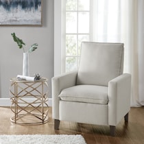 nilana white recliner   