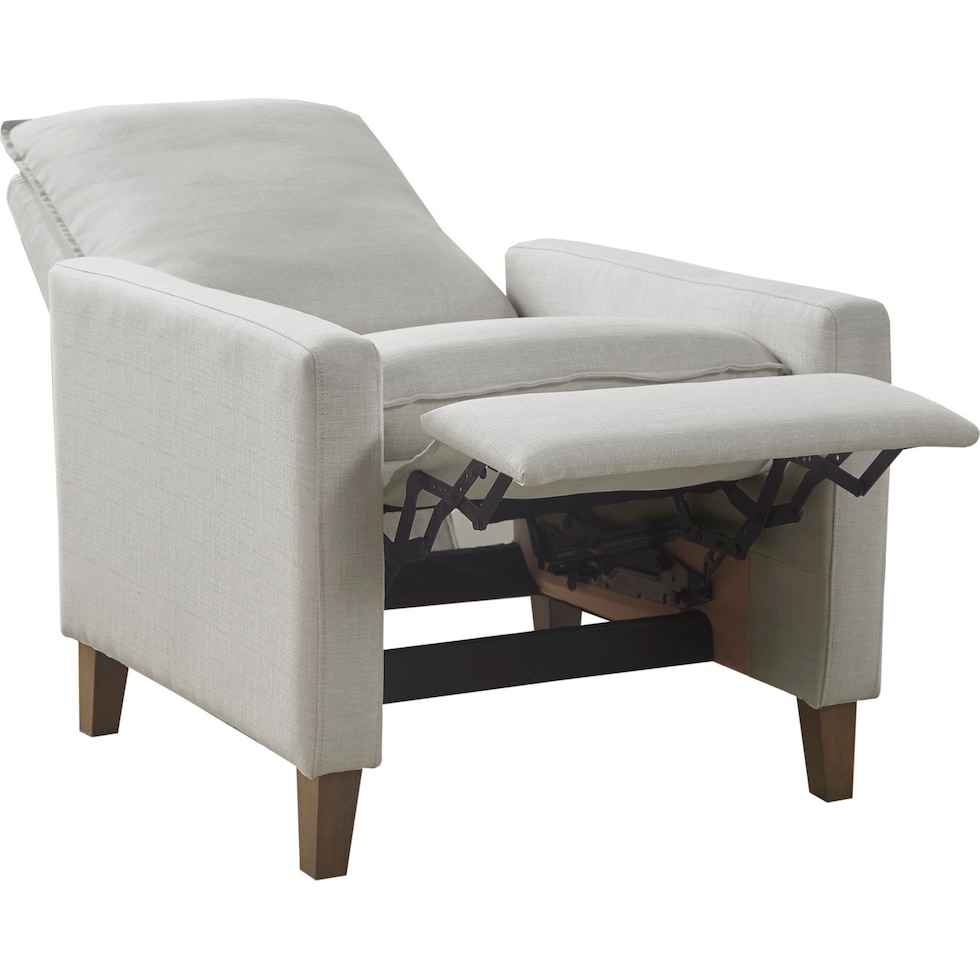 nilana white recliner   