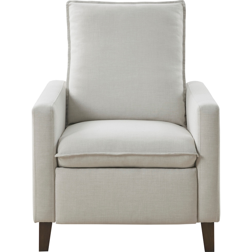 nilana white recliner   