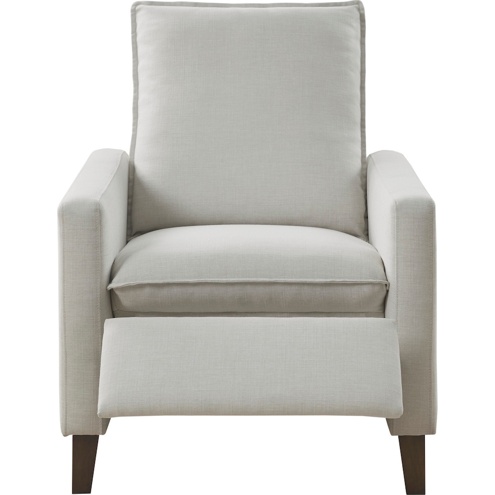 nilana white recliner   