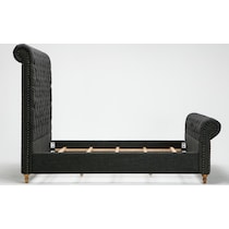 nina gray queen bed   