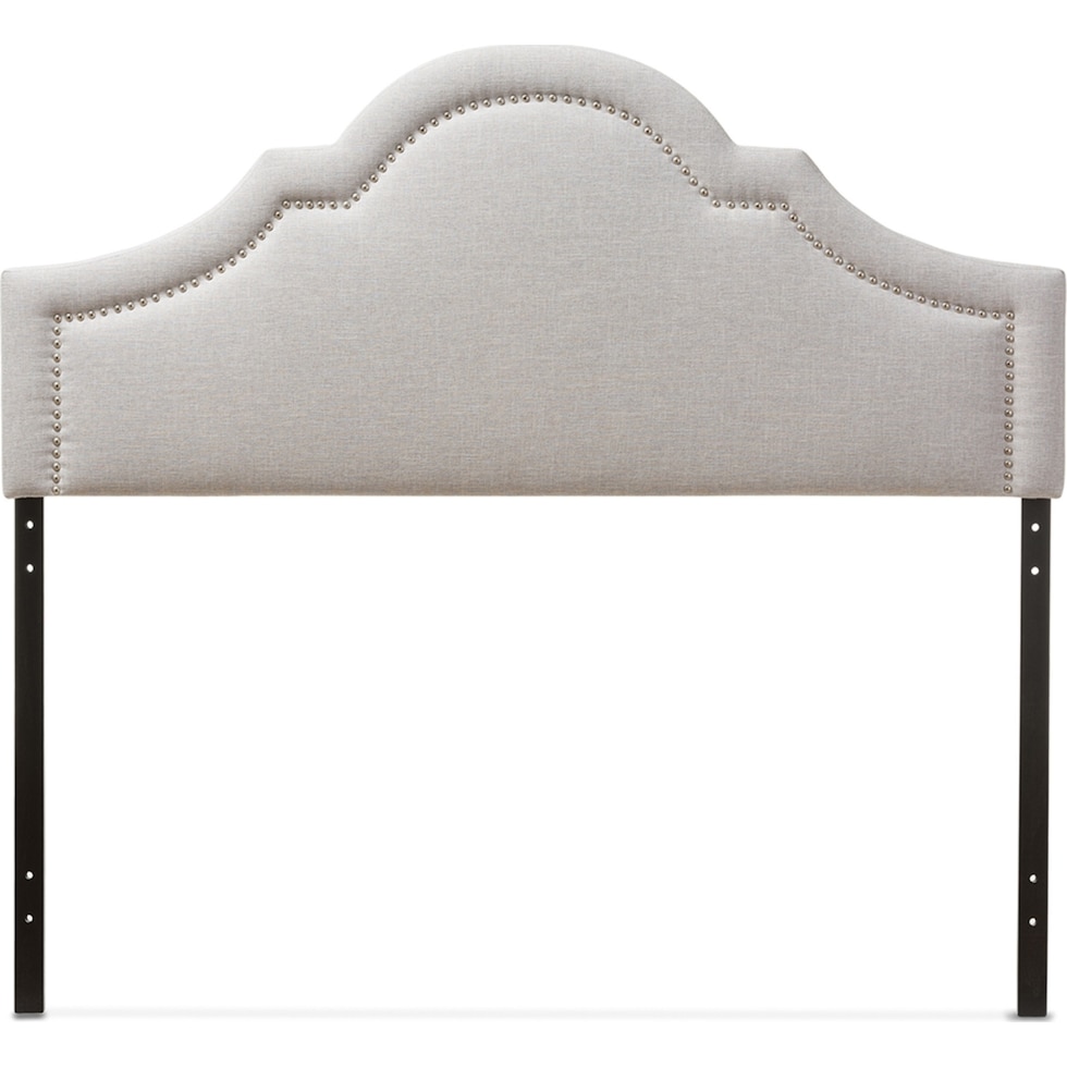 nissa gray queen headboard   