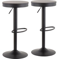 noa black bar stool   