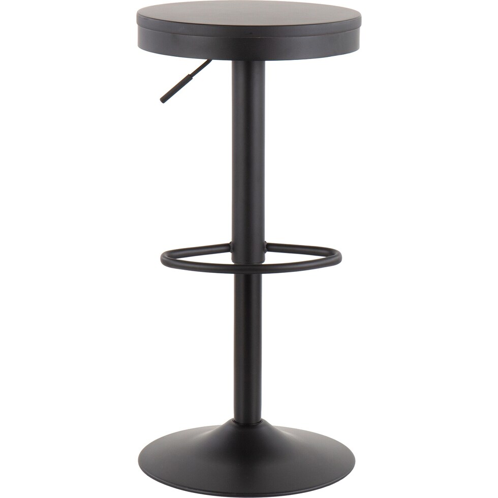noa black bar stool   