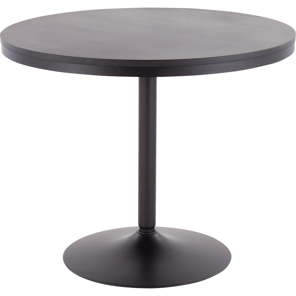 noa black dining table   