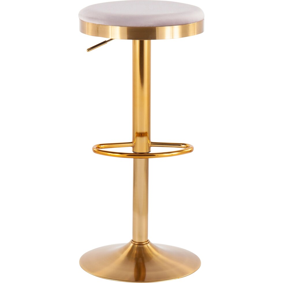 noa gold silver bar stool   